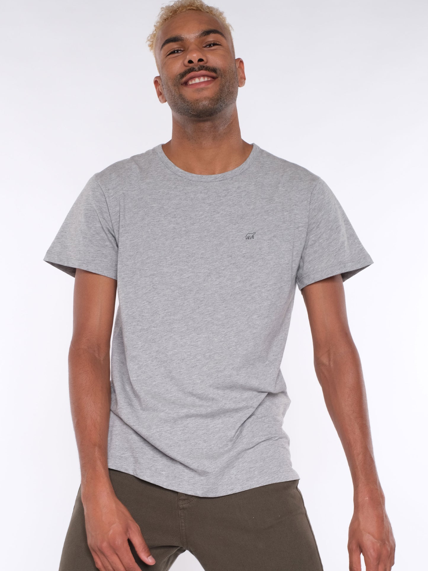 Herren T-Shirt LOGOBÄR (grau)