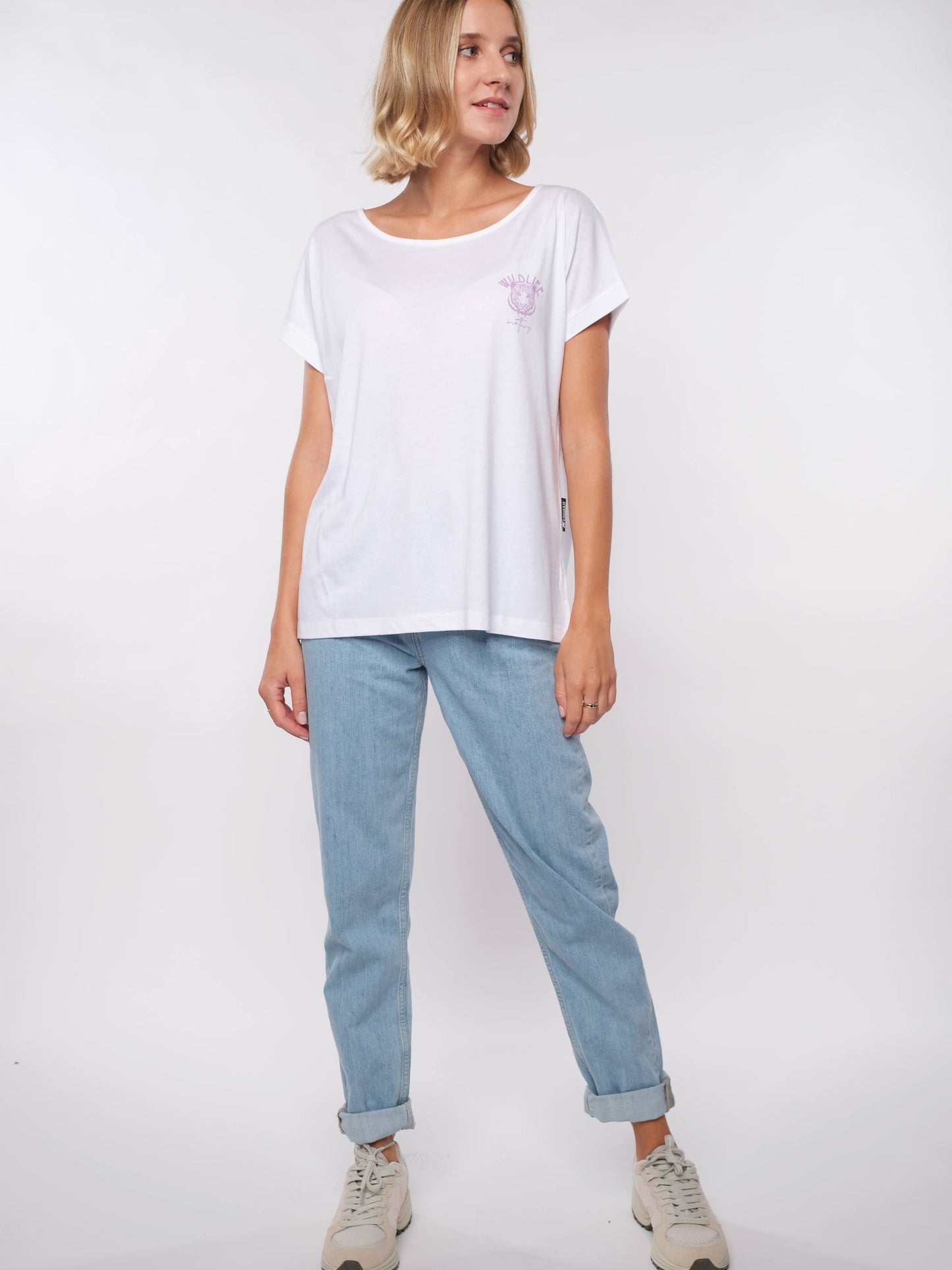Damen T-Shirt WILDLEBEN ZÄHLT (weiß)