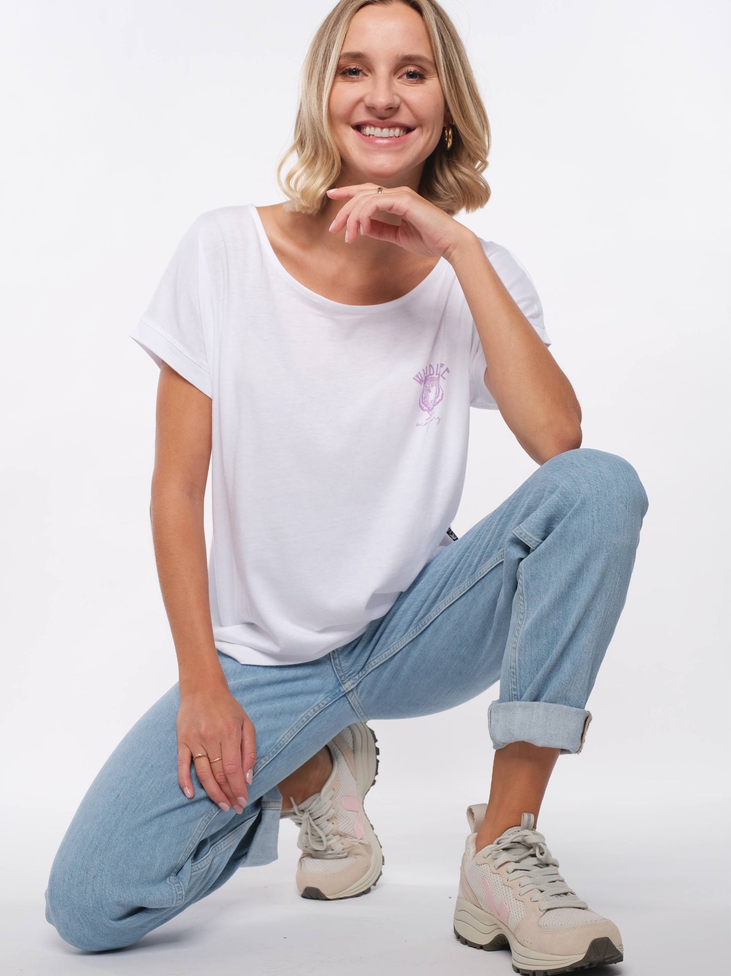 Damen T-Shirt WILDLEBEN ZÄHLT (weiß)