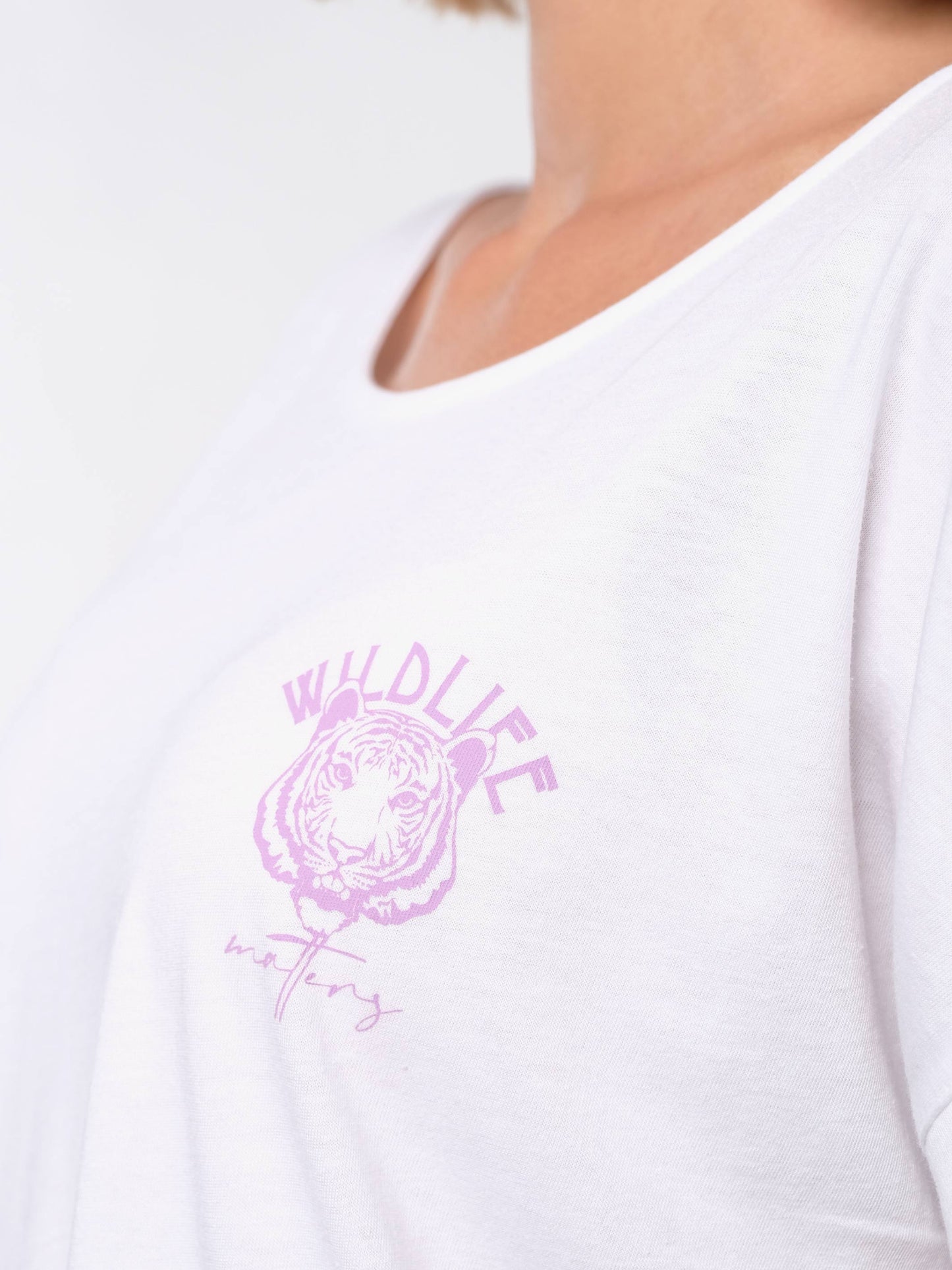 Damen T-Shirt WILDLEBEN ZÄHLT (weiß)