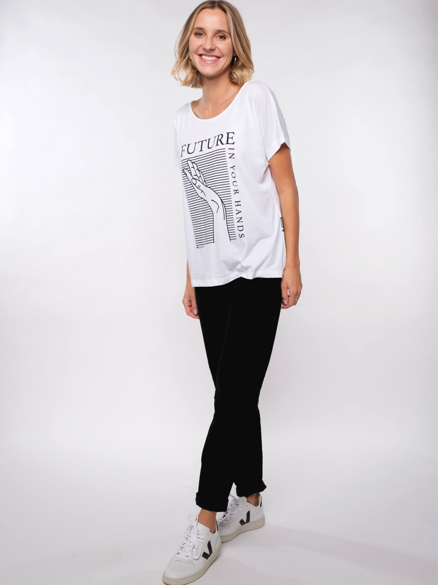Damen T-Shirt ZUKUNFT (weiß)