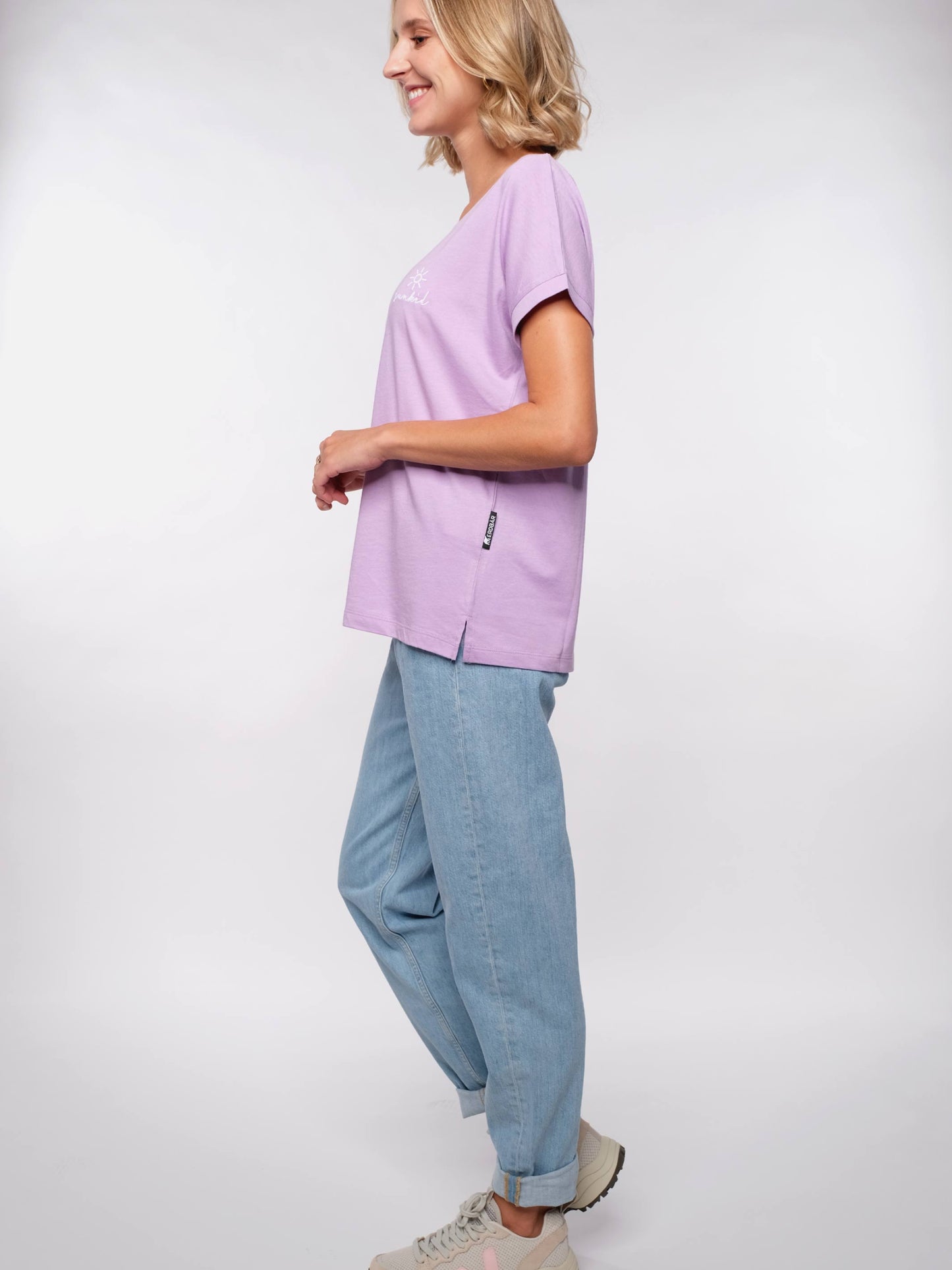 Damen T-Shirt SONNENKIND (lavendel)