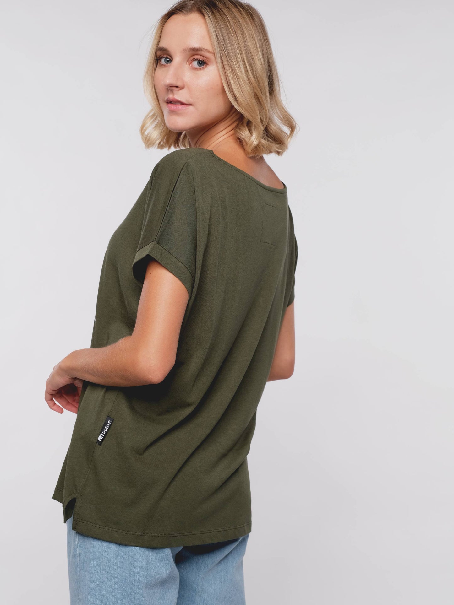 Damen T-Shirt FÜR WERTE STEHEN (grün)