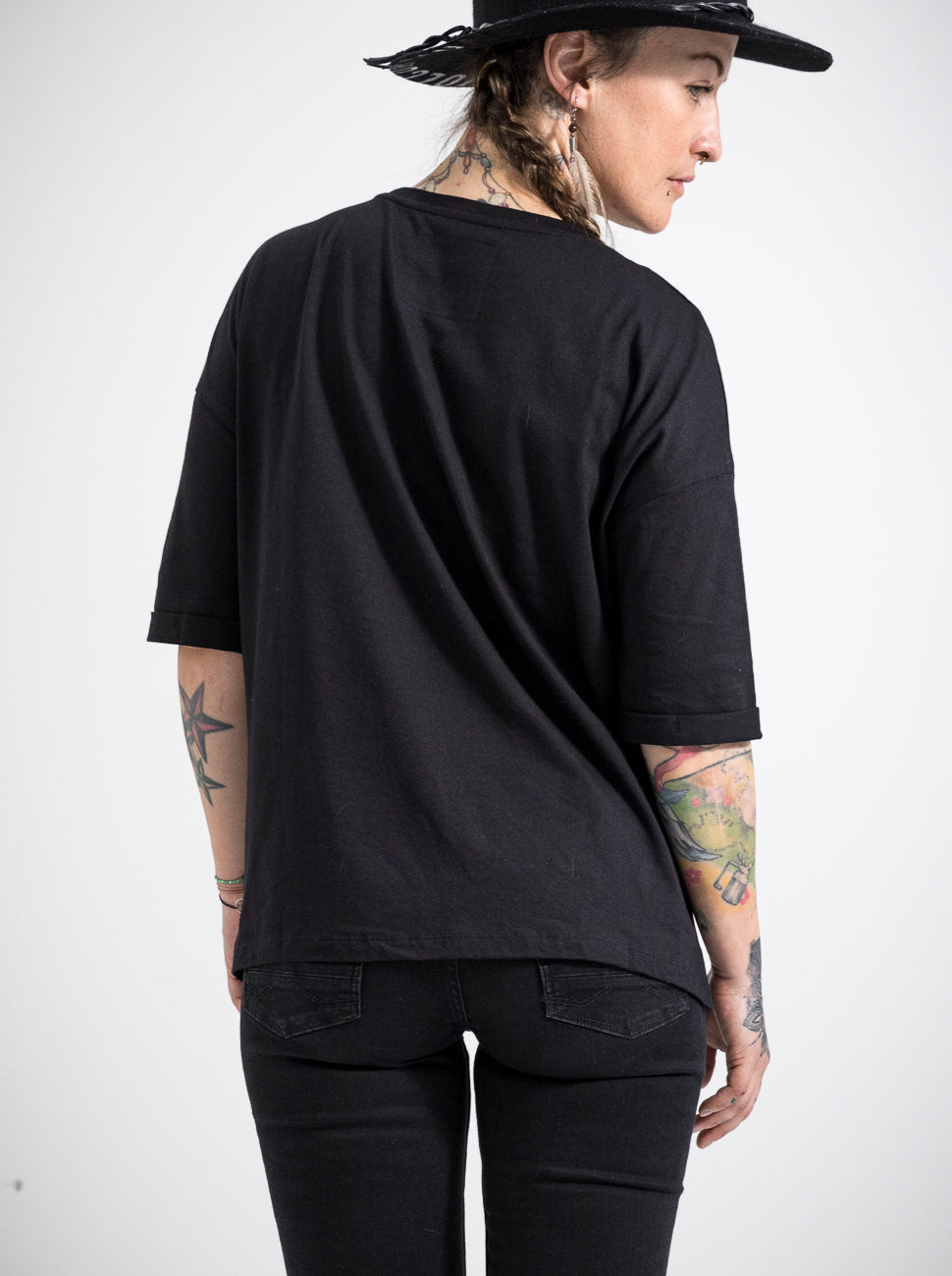 Damen T-Shirt LOGOBÄR (schwarz)
