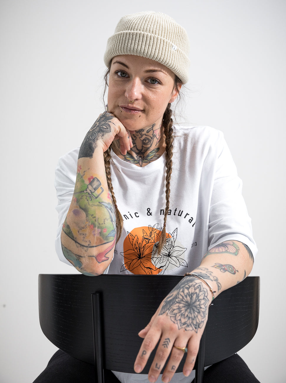 Damen T-Shirt ORGANISCH & NATURELL (weiß)