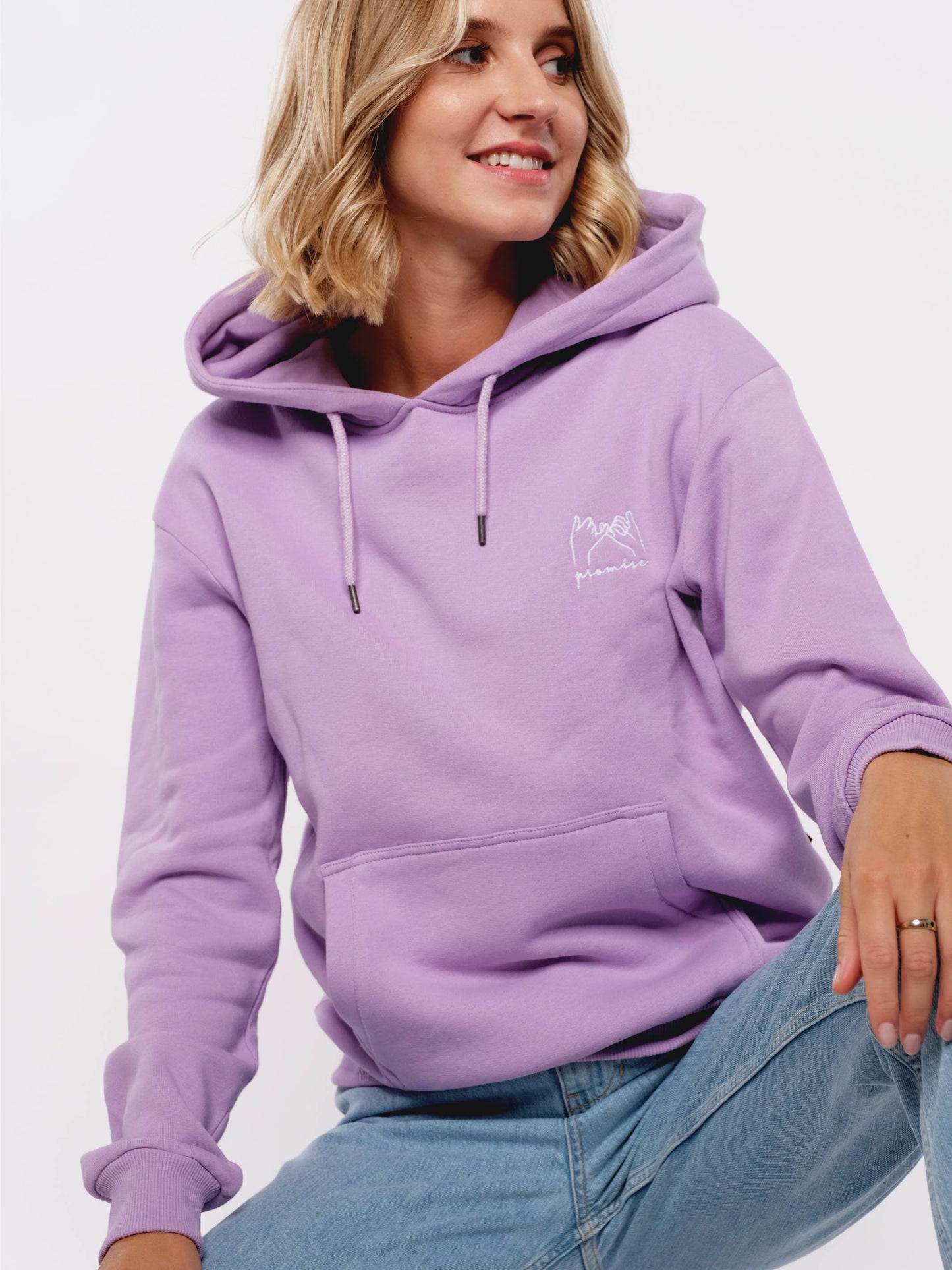Damen Hoodie VERSPRECHEN (Lavendel)