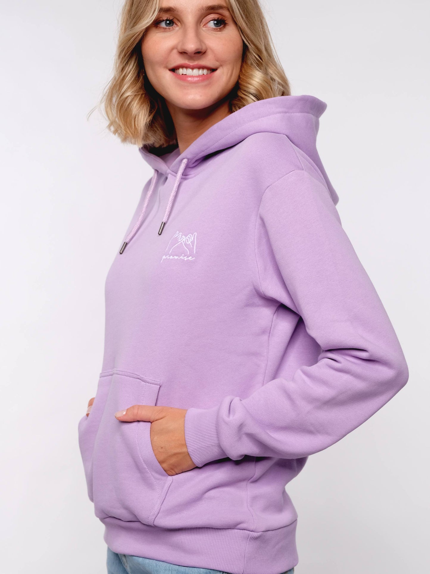 Damen Hoodie VERSPRECHEN (Lavendel)