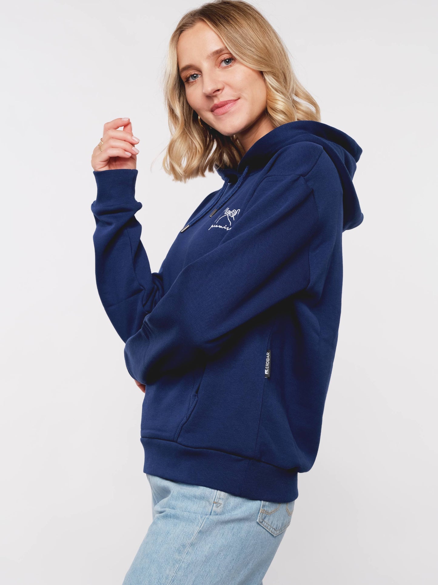 Damen Hoodie VERSPRECHEN (dunkel blau)