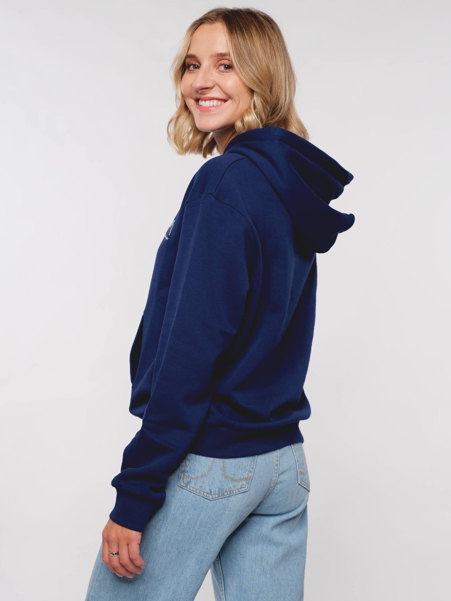 Damen Hoodie VERSPRECHEN (dunkel blau)