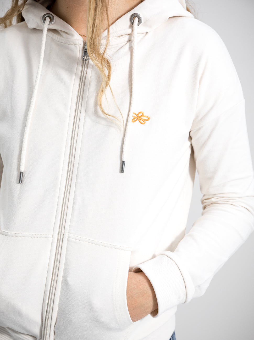 Damen Sweat Jacke ERDBÄR (beige)