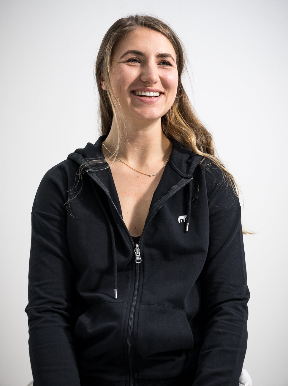 Damen Sweat Jacke ERDBÄR (schwarz)
