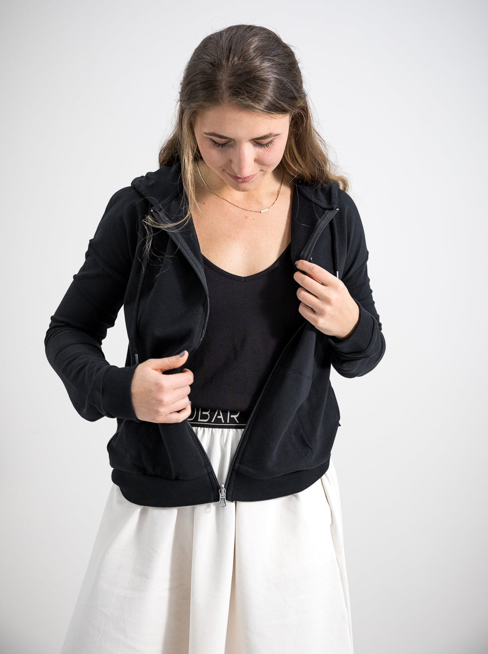 Damen Sweat Jacke ERDBÄR (schwarz)