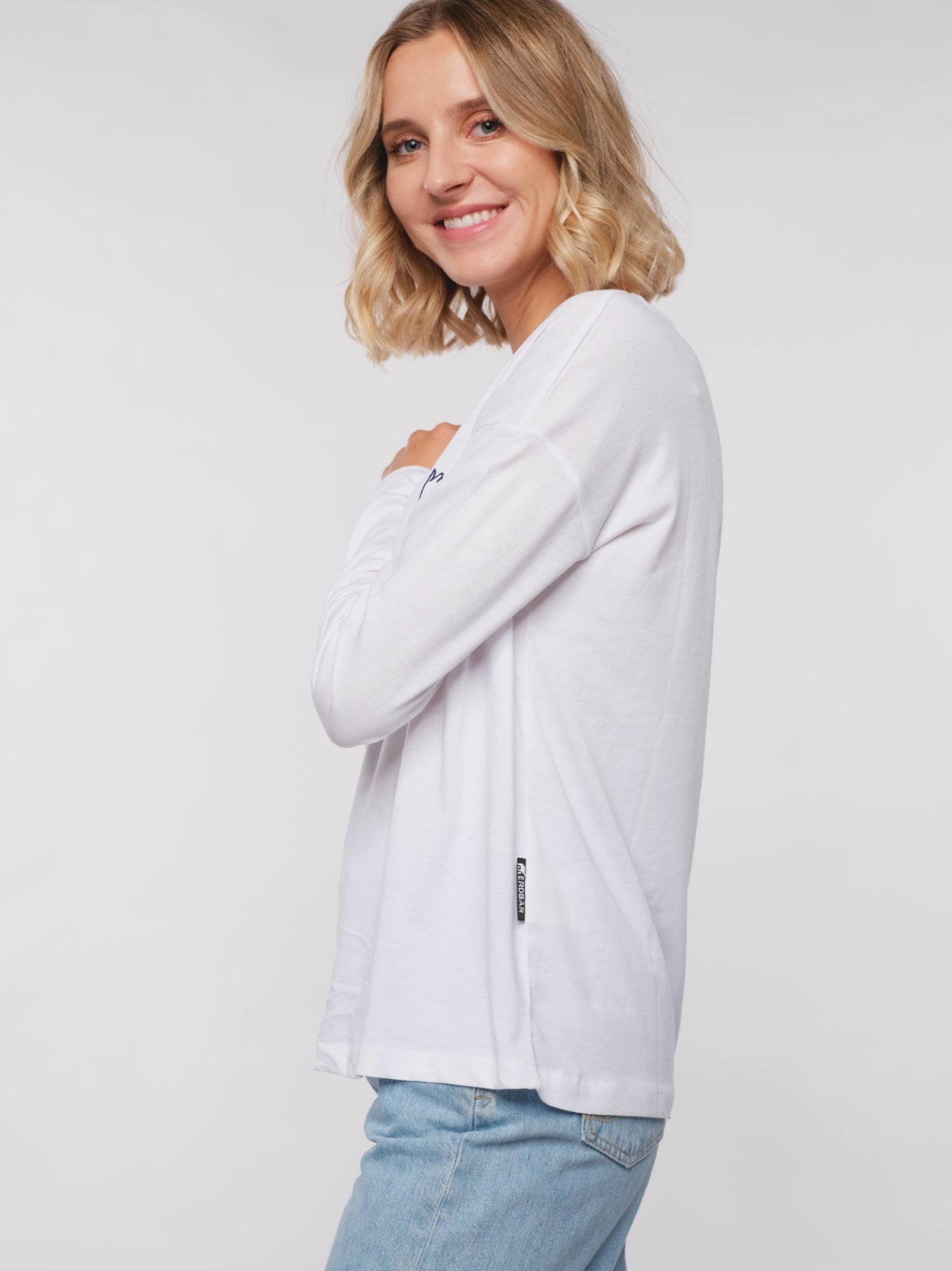 Damen Langarmshirt VERSPRECHEN (lavendel)