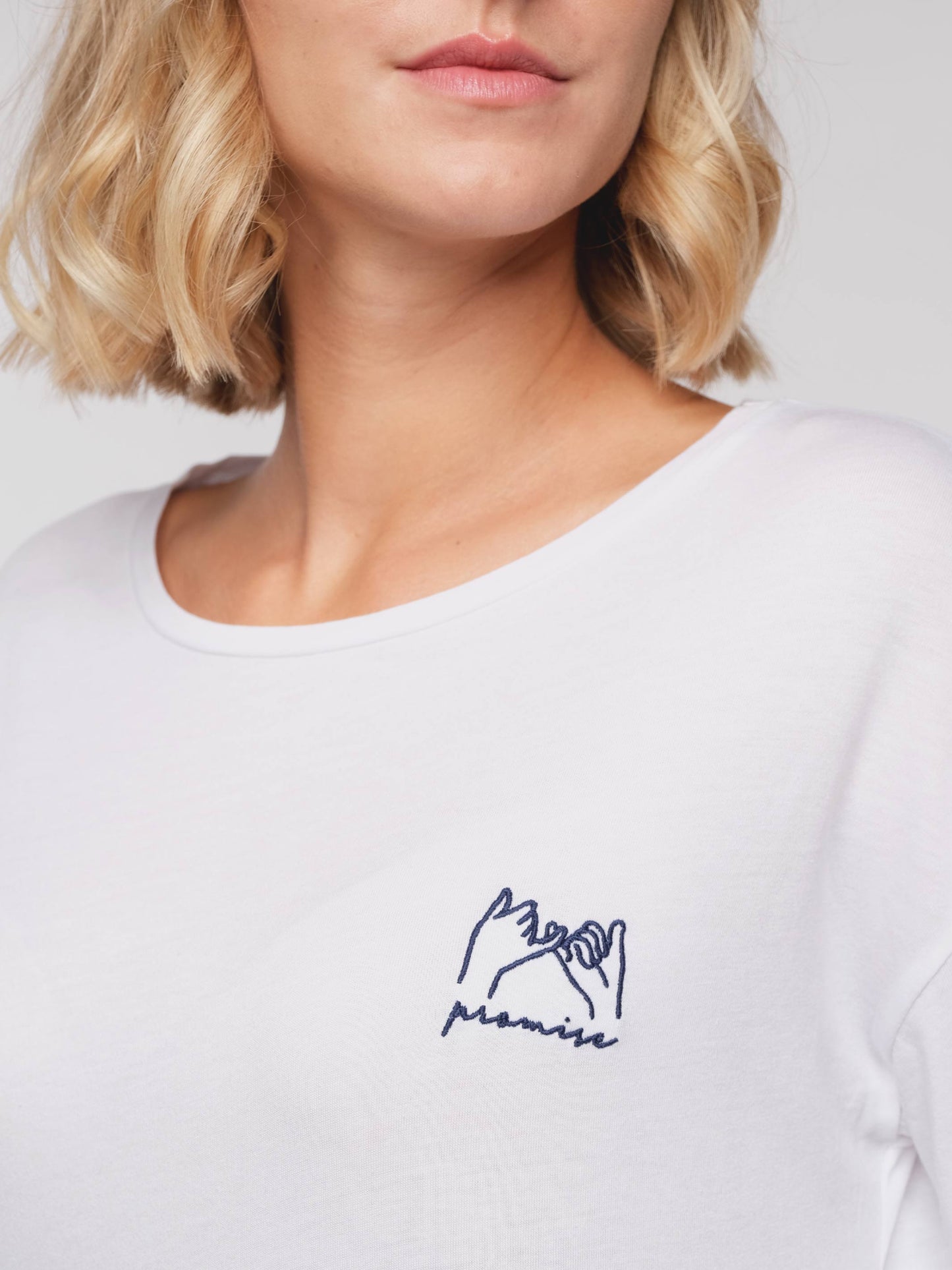 Damen Langarmshirt VERSPRECHEN (lavendel)