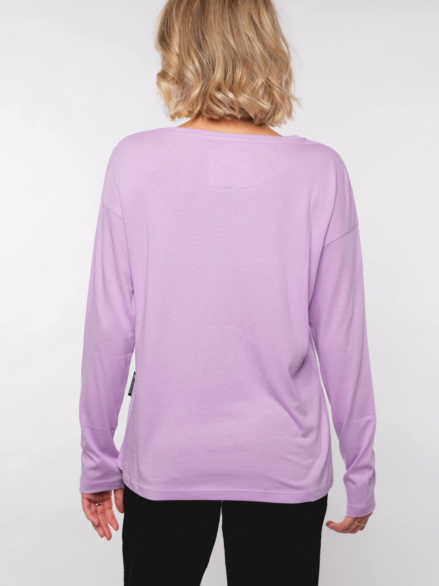 Damen Langarmshirt VERSPRECHEN (lavendel)