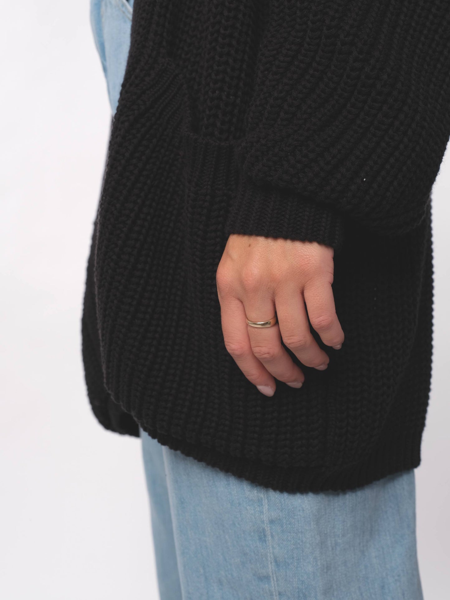 Damen Strick Cardigan ERDBÄR (schwarz)