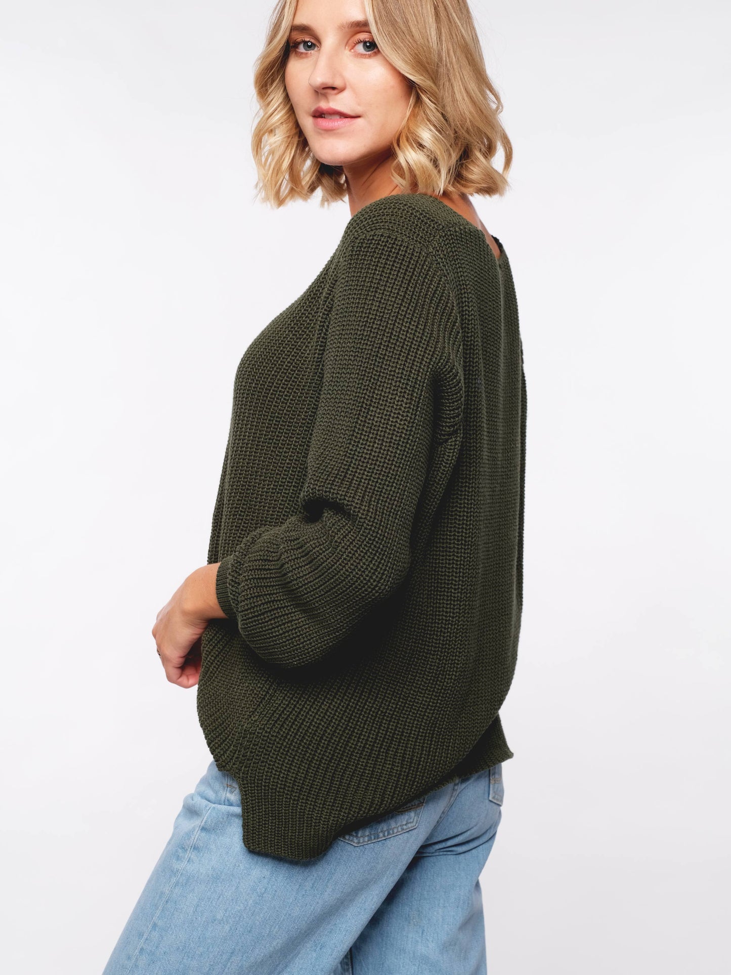 Damen Sweater (grün)