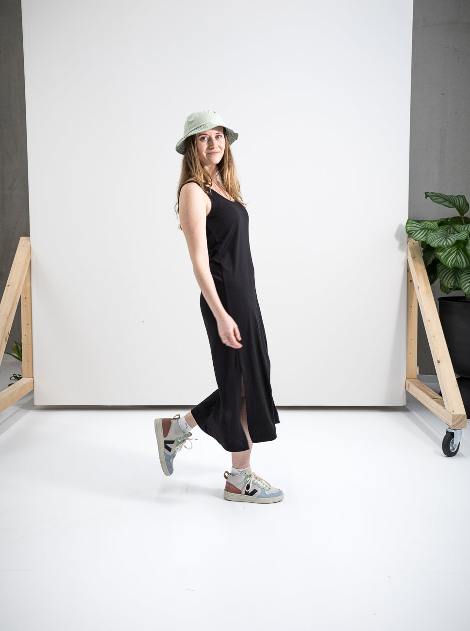 Damen Sommerkleid (schwarz)