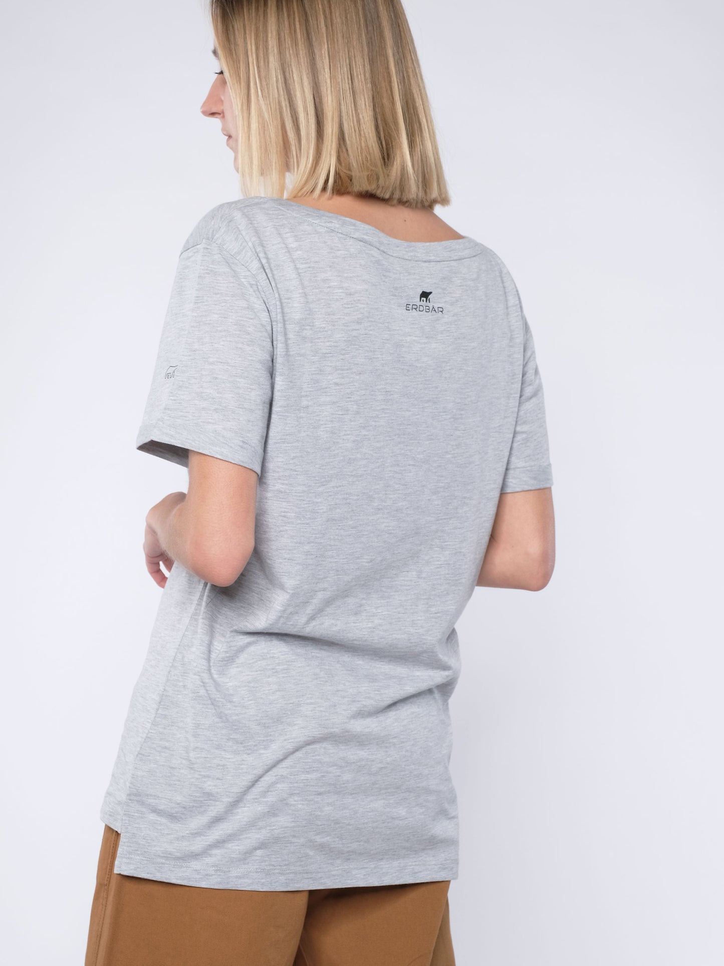 Damen lockeres T-Shirt 08 MIT DIESEM STYLE UNTERSTÜTZT DU! (grau)
