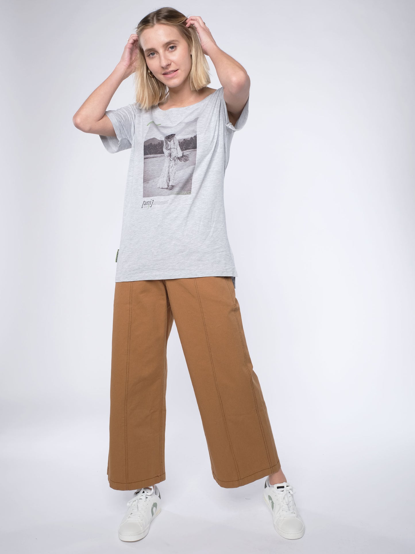 Damen lockeres T-Shirt 08 MIT DIESEM STYLE UNTERSTÜTZT DU! (grau)