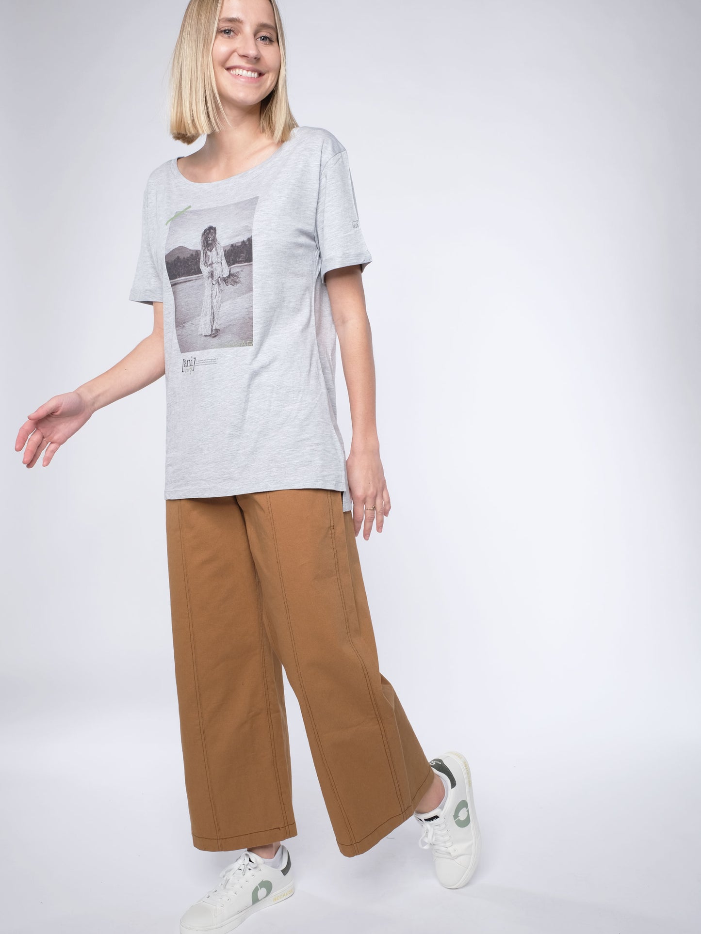 Damen lockeres T-Shirt 08 MIT DIESEM STYLE UNTERSTÜTZT DU! (grau)