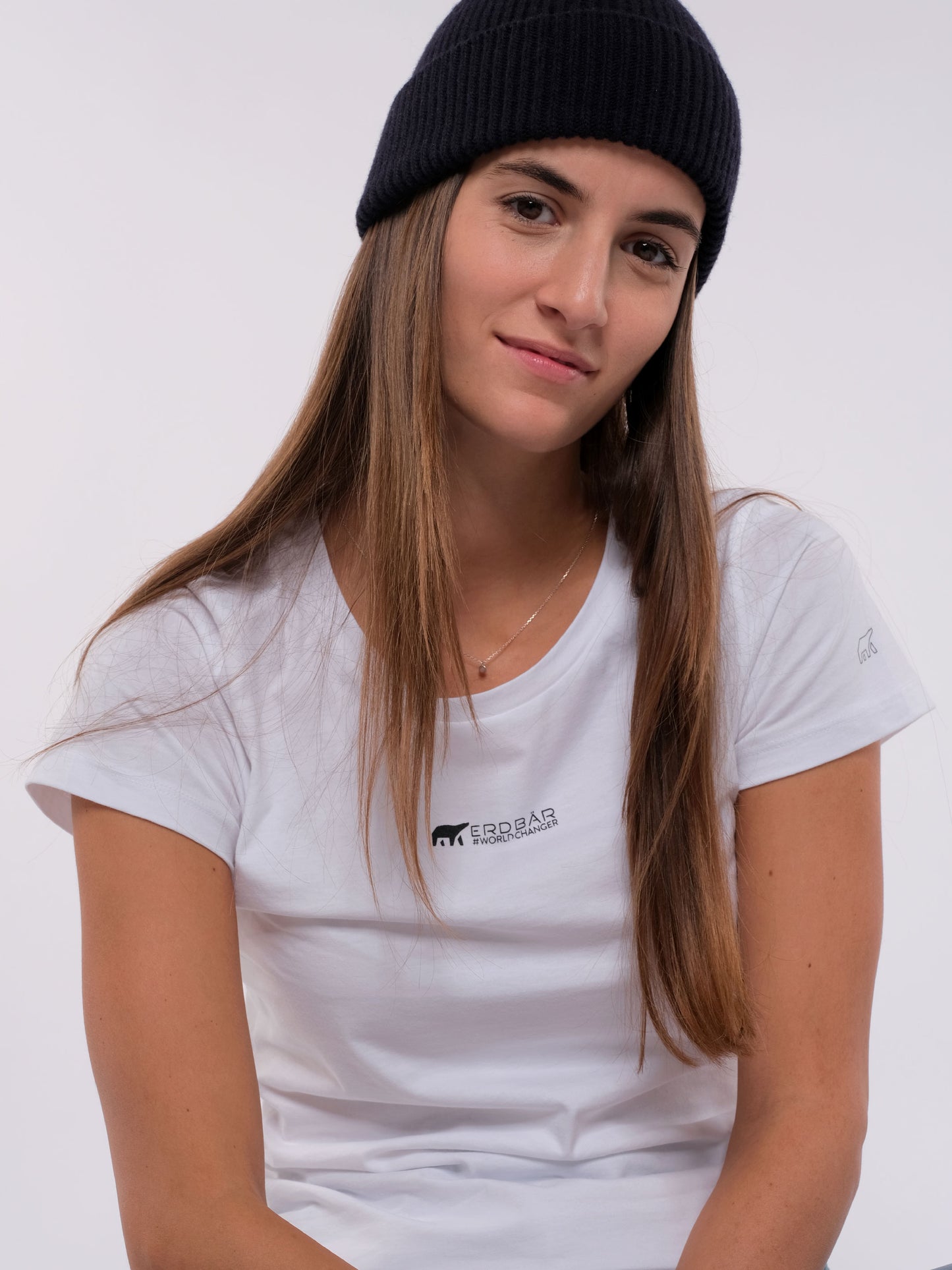 Damen T-Shirt ERDBÄR (weiß)