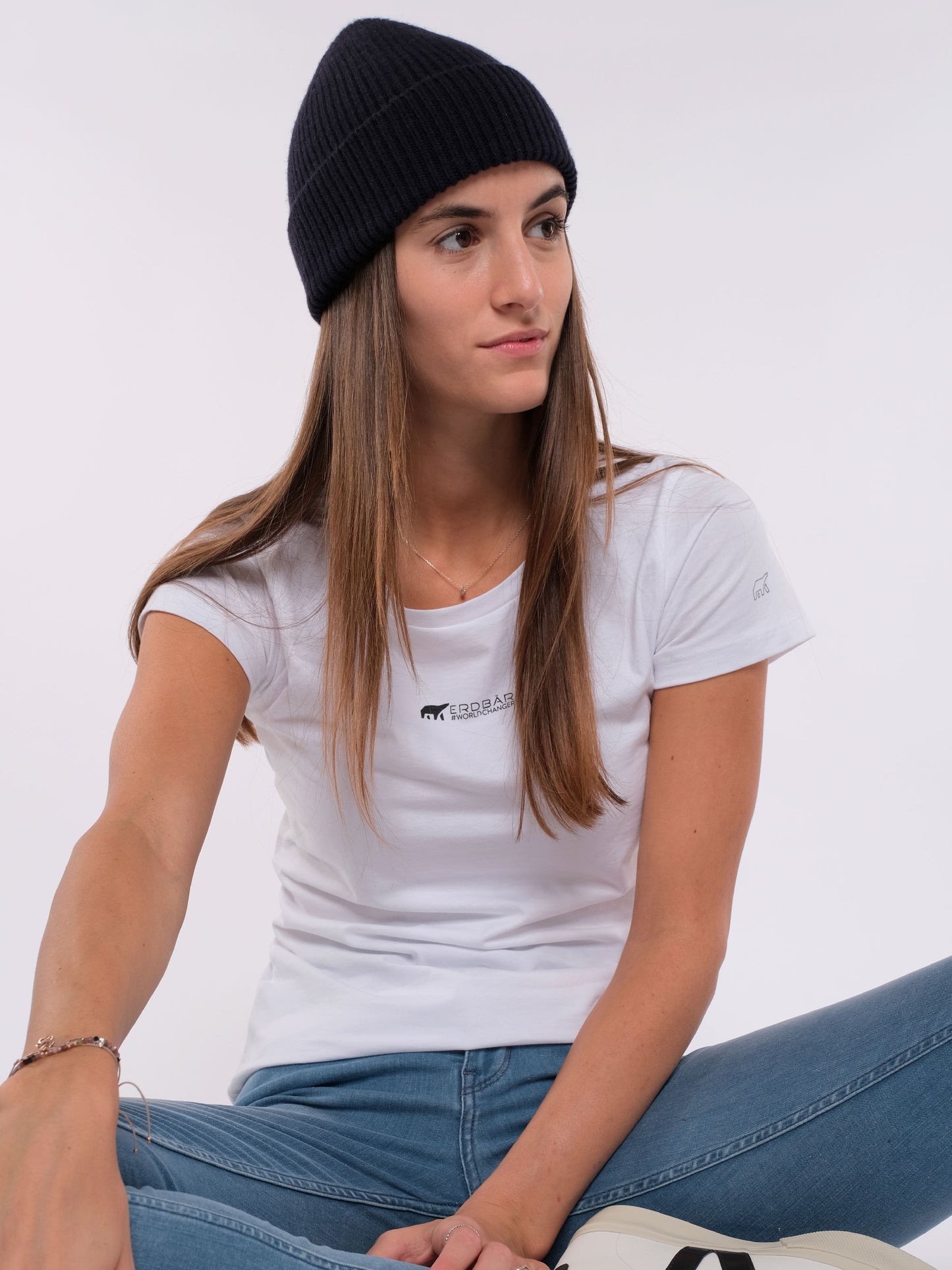 Damen T-Shirt ERDBÄR (weiß)