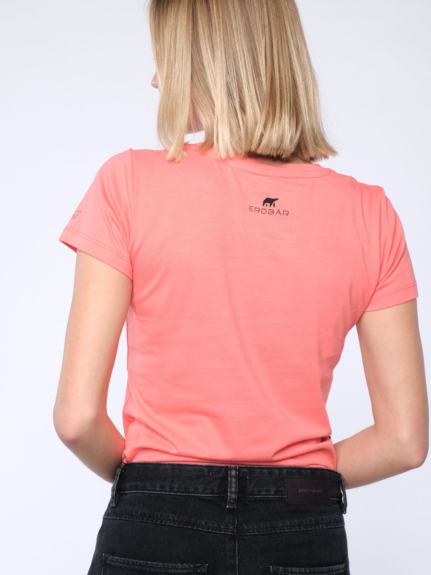 Damen T-Shirt ERDBÄR (pfirsich)