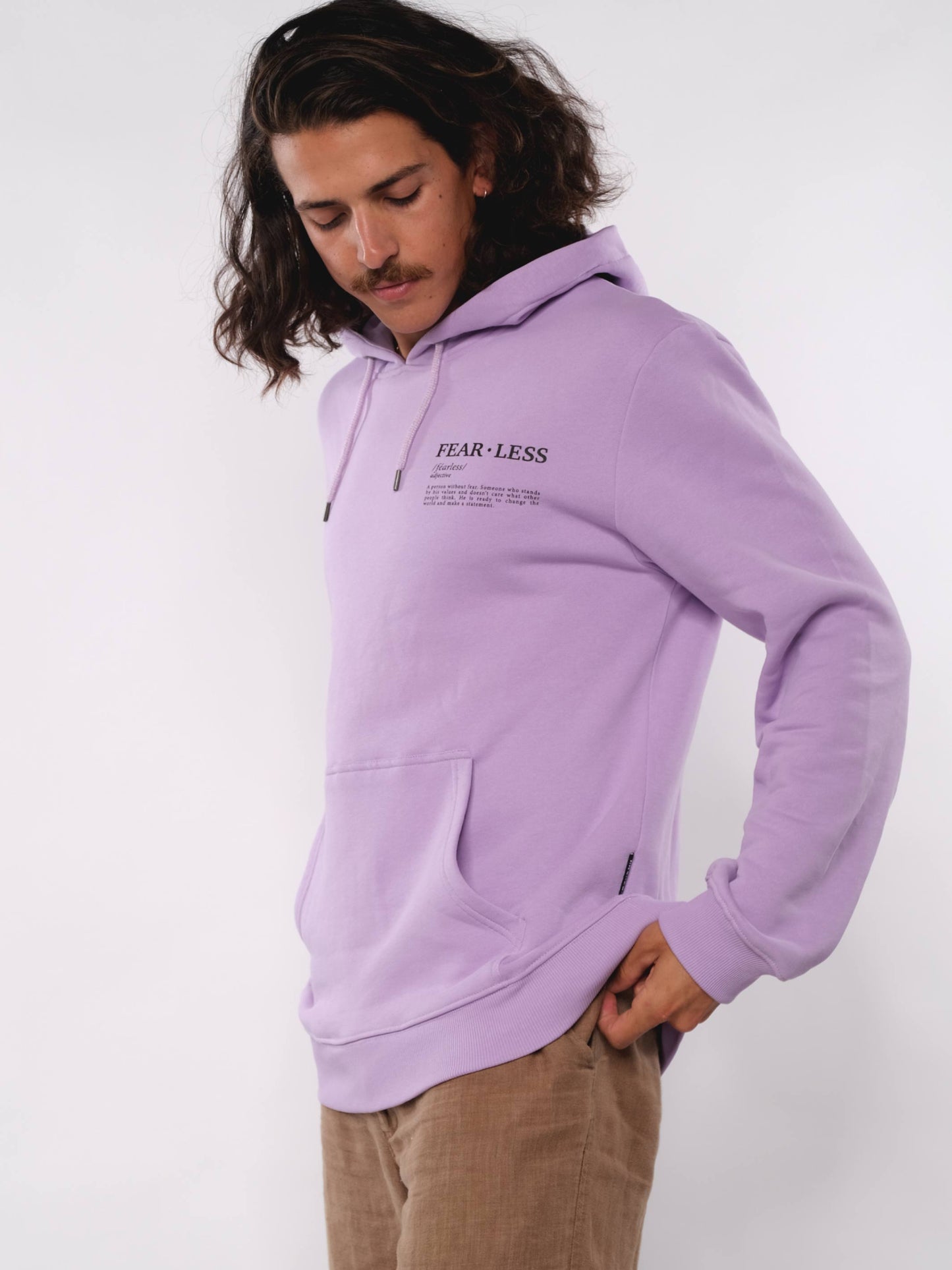 Herren Hoodie FURCHTLOS (lavendel)
