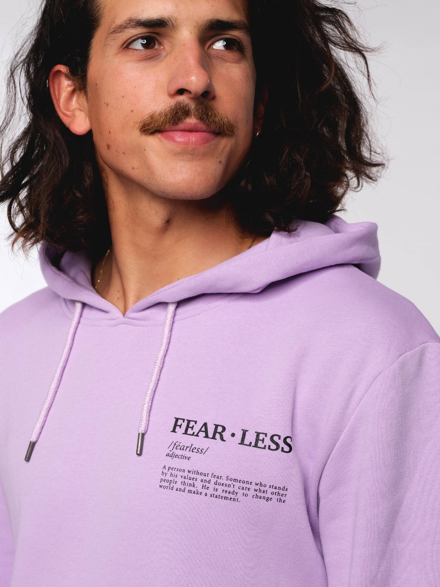 Herren Hoodie FURCHTLOS (lavendel)