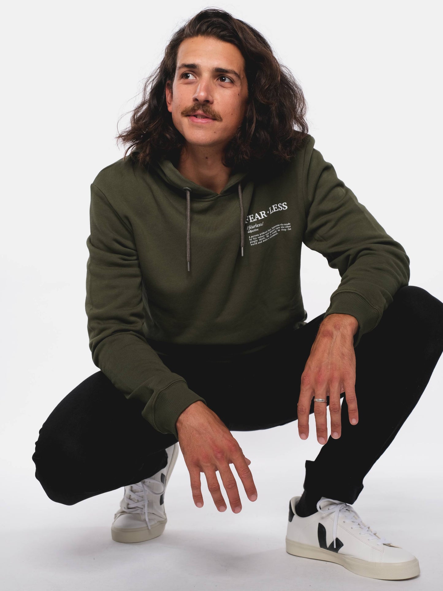 Herren Hoodie FURCHTLOS (grün)