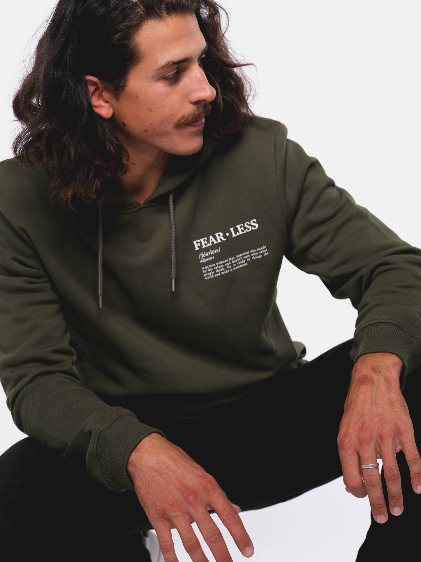 Herren Hoodie FURCHTLOS (grün)