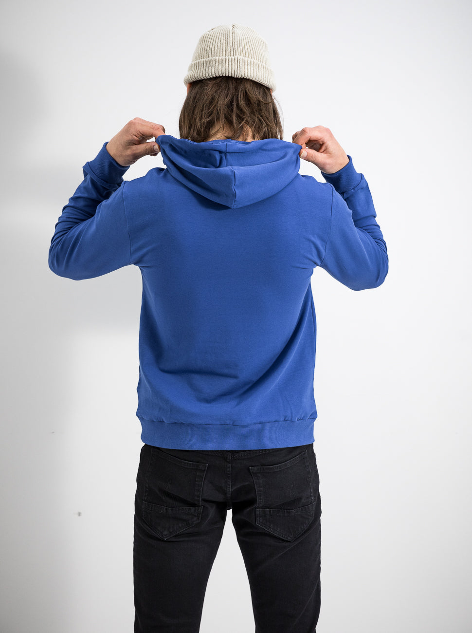 Herren Hoodie LEBEN UNTER WASSER (blau)