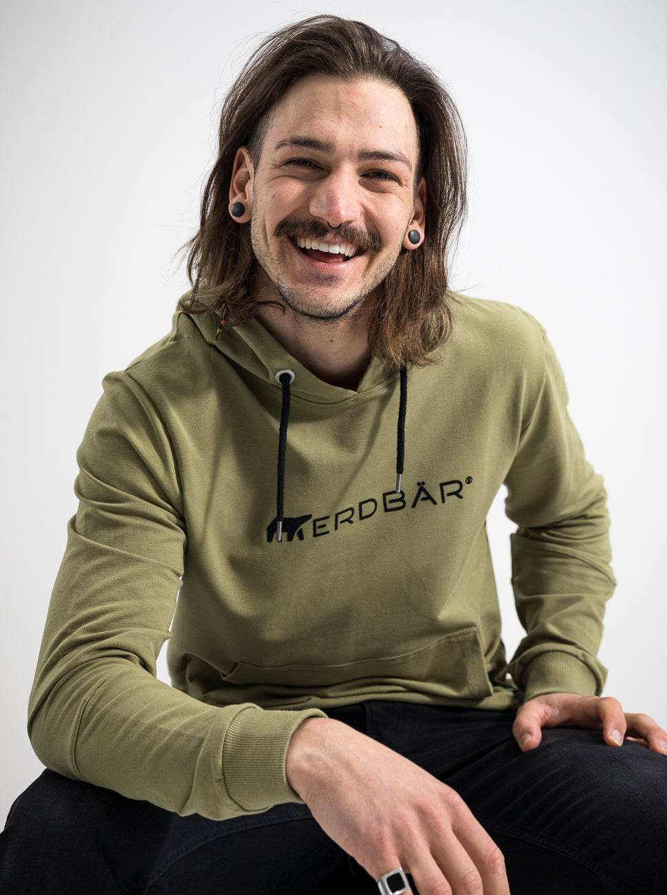 Herren Hoodie ERDBÄR (olivgrün)