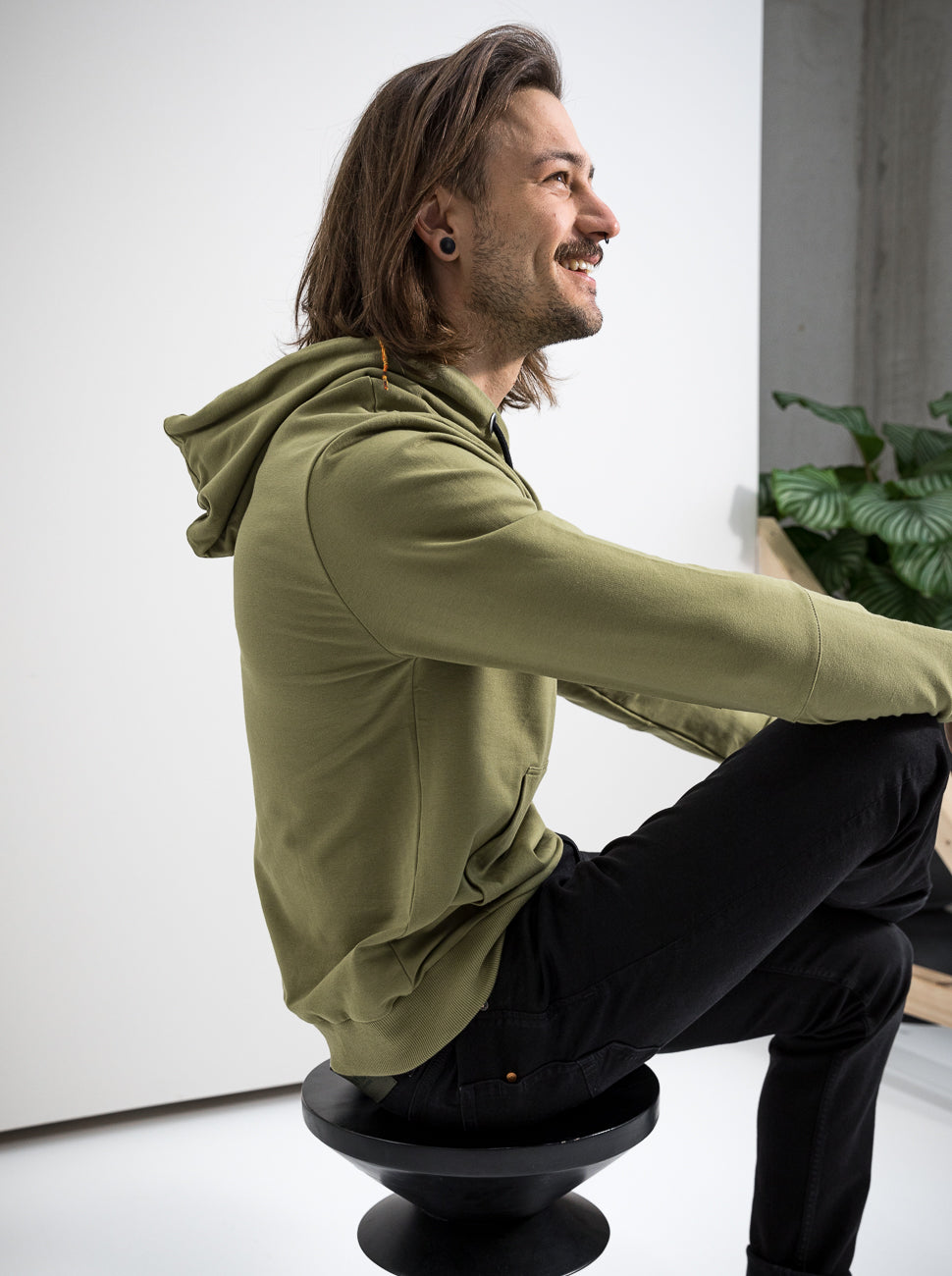 Herren Hoodie ERDBÄR (olivgrün)