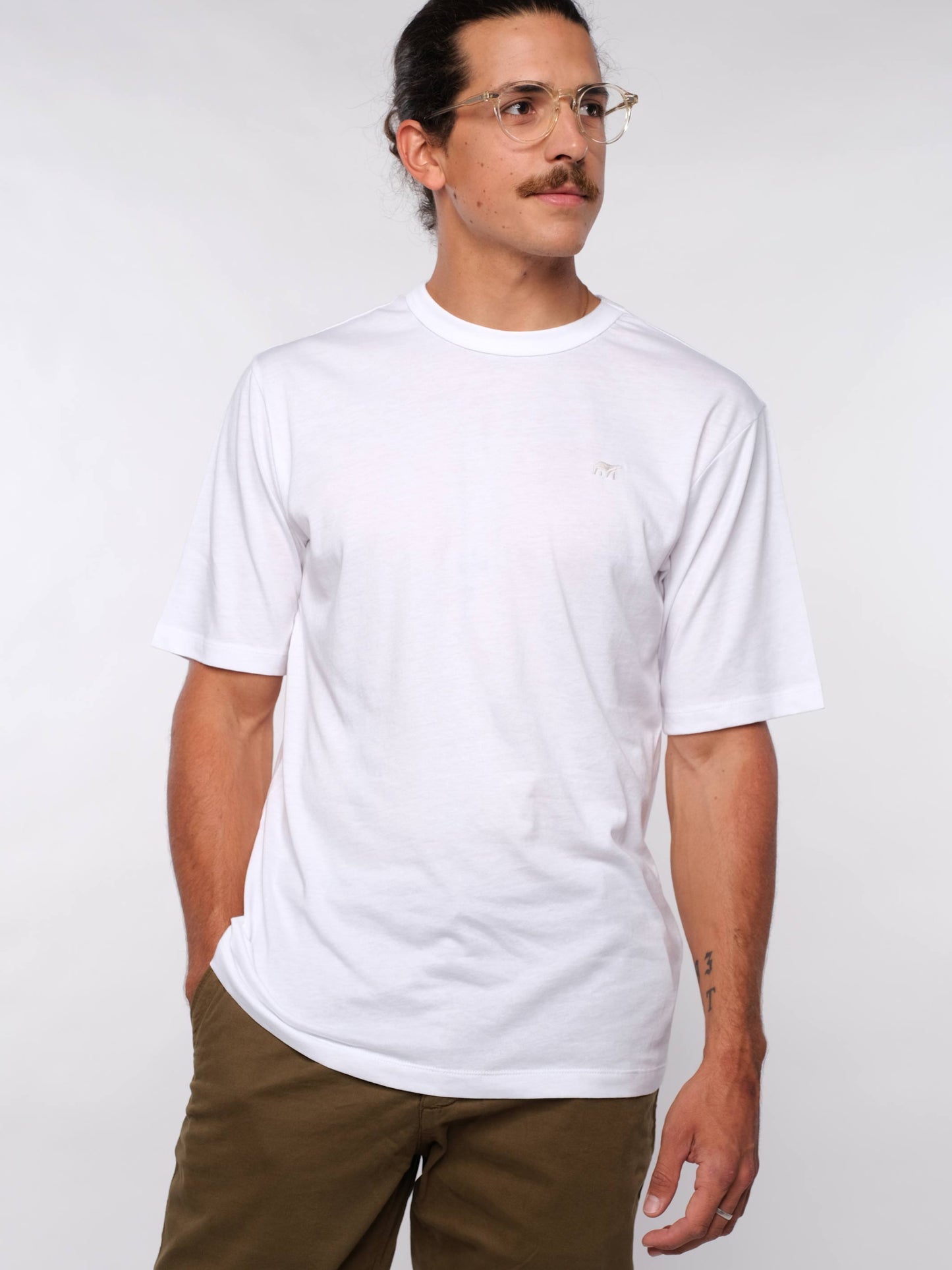 Herren T-Shirt LOGOBÄR (weiß)