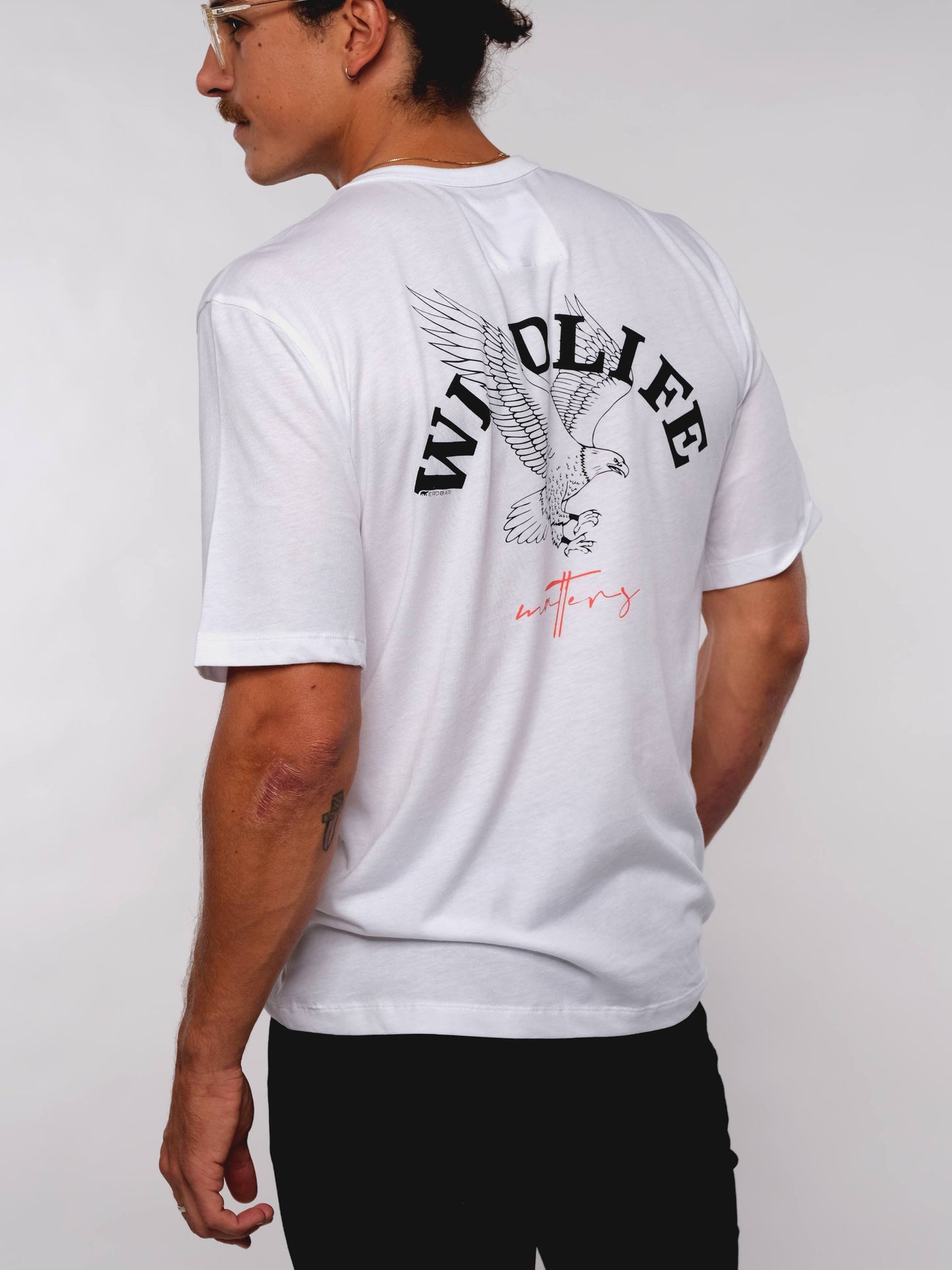 Herren T-Shirt WILDLEBEN ZÄHLT (weiß)