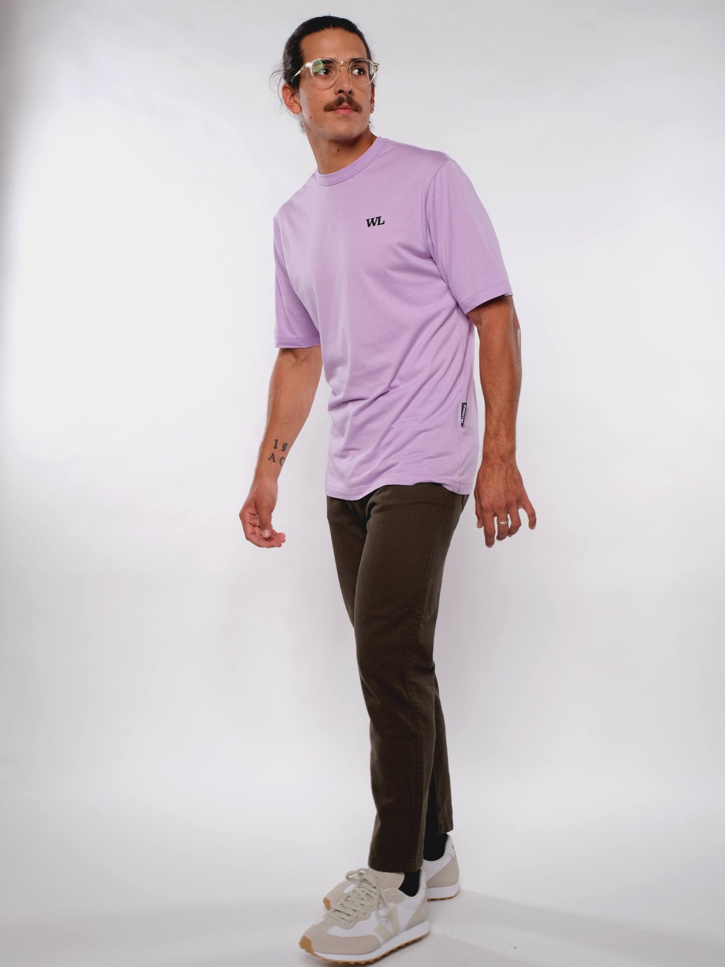Herren T-Shirt WILDLEBEN ZÄHLT (lavendel)