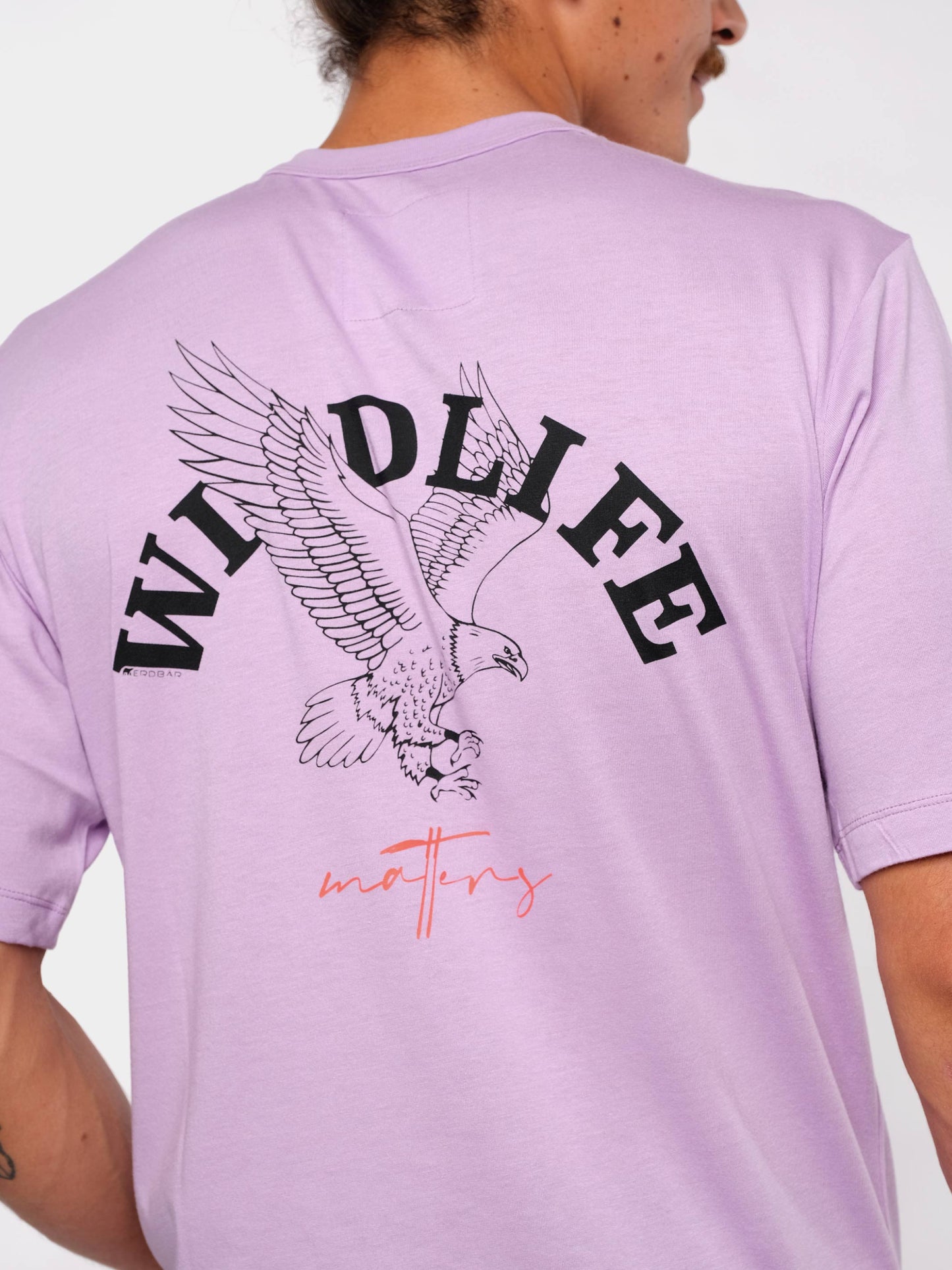 Herren T-Shirt WILDLEBEN ZÄHLT (lavendel)