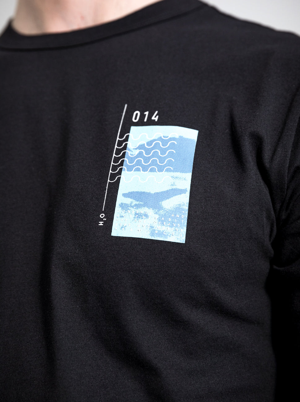 Herren T-Shirt LEBEN UNTER WASSER (schwarz)