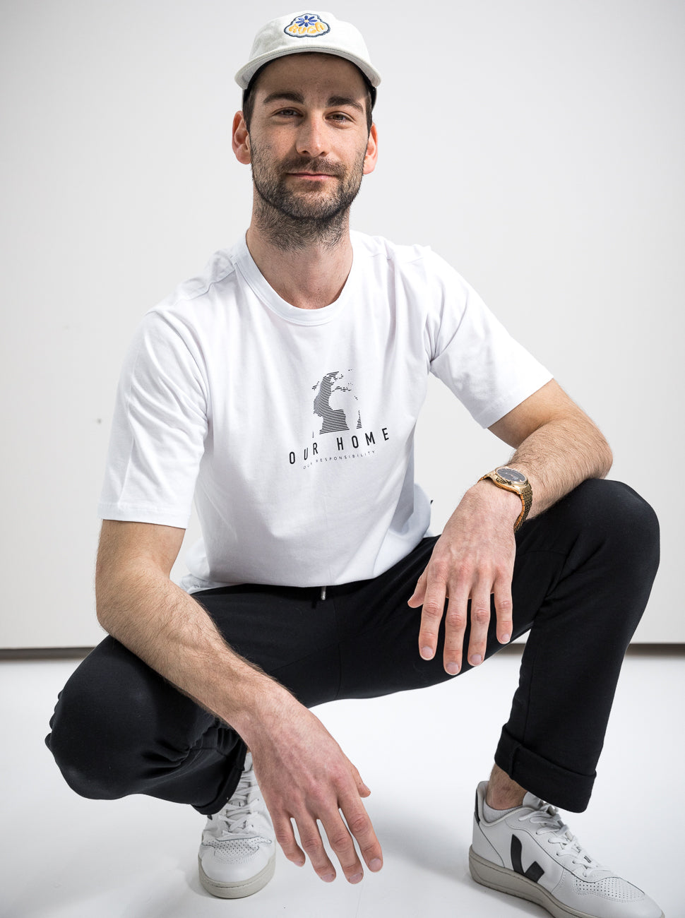 Herren T-Shirt UNSER ZUHAUSE (weiß)