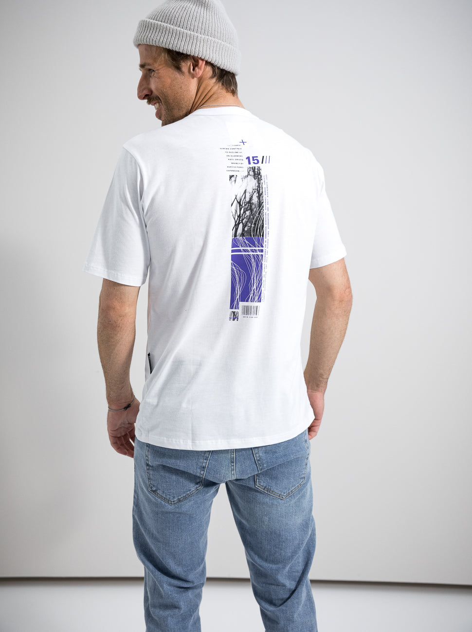 Herren T-Shirt LEBEN AN LAND 15 (weiß)