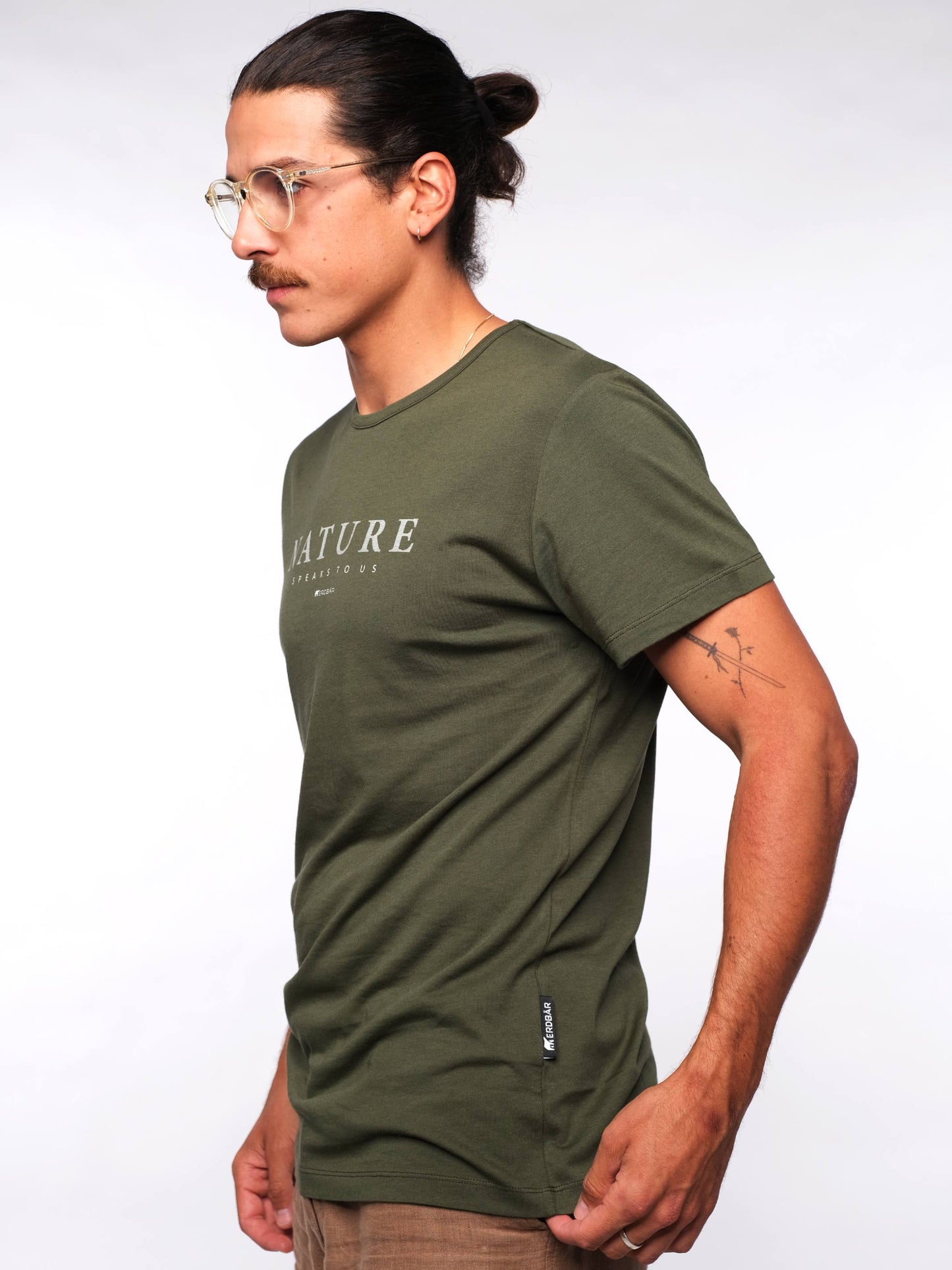Herren T-Shirt NATUR SPRICHT (grün)