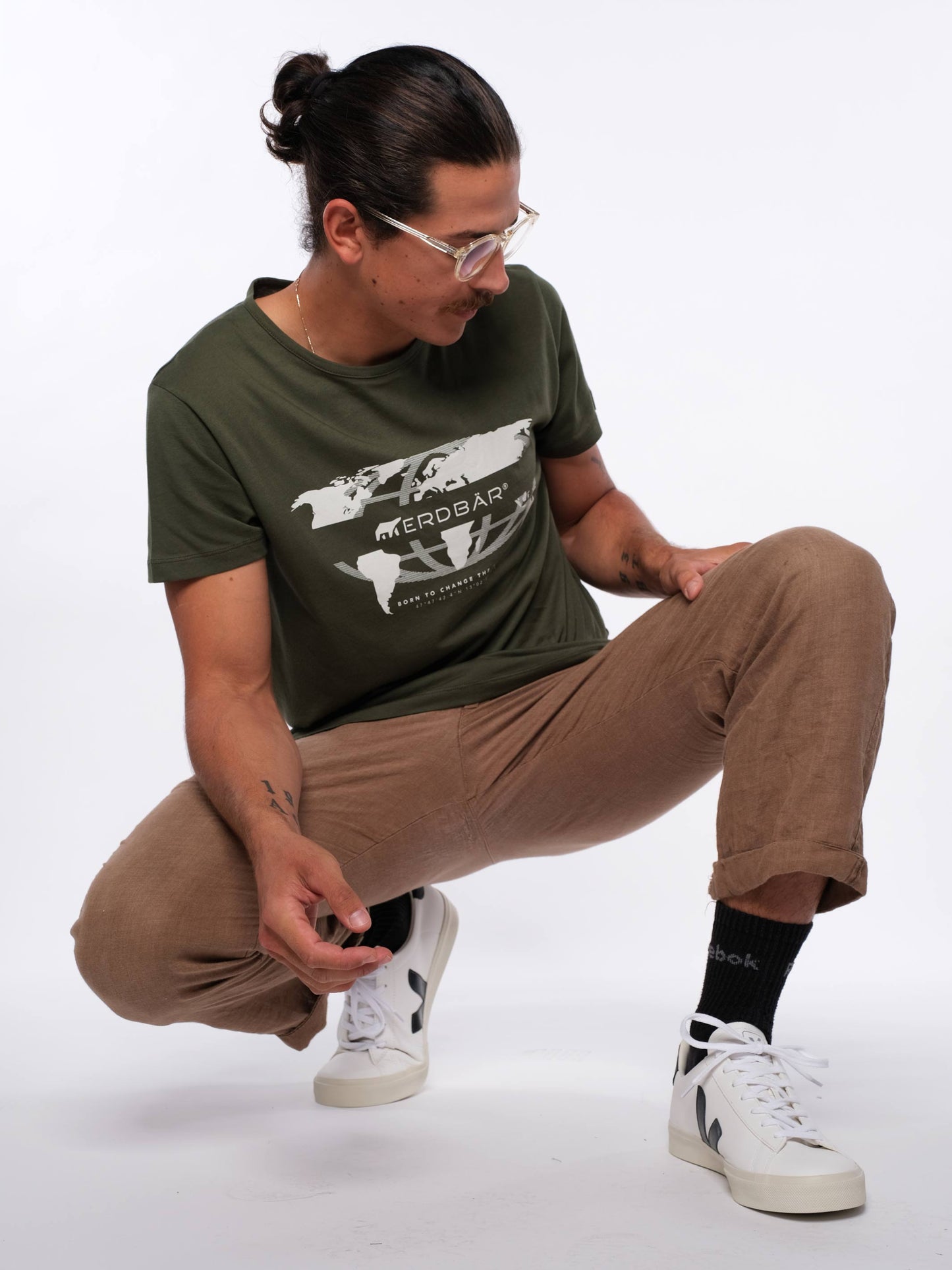 Herren T-Shirt ERDBÄR WELT (grün)