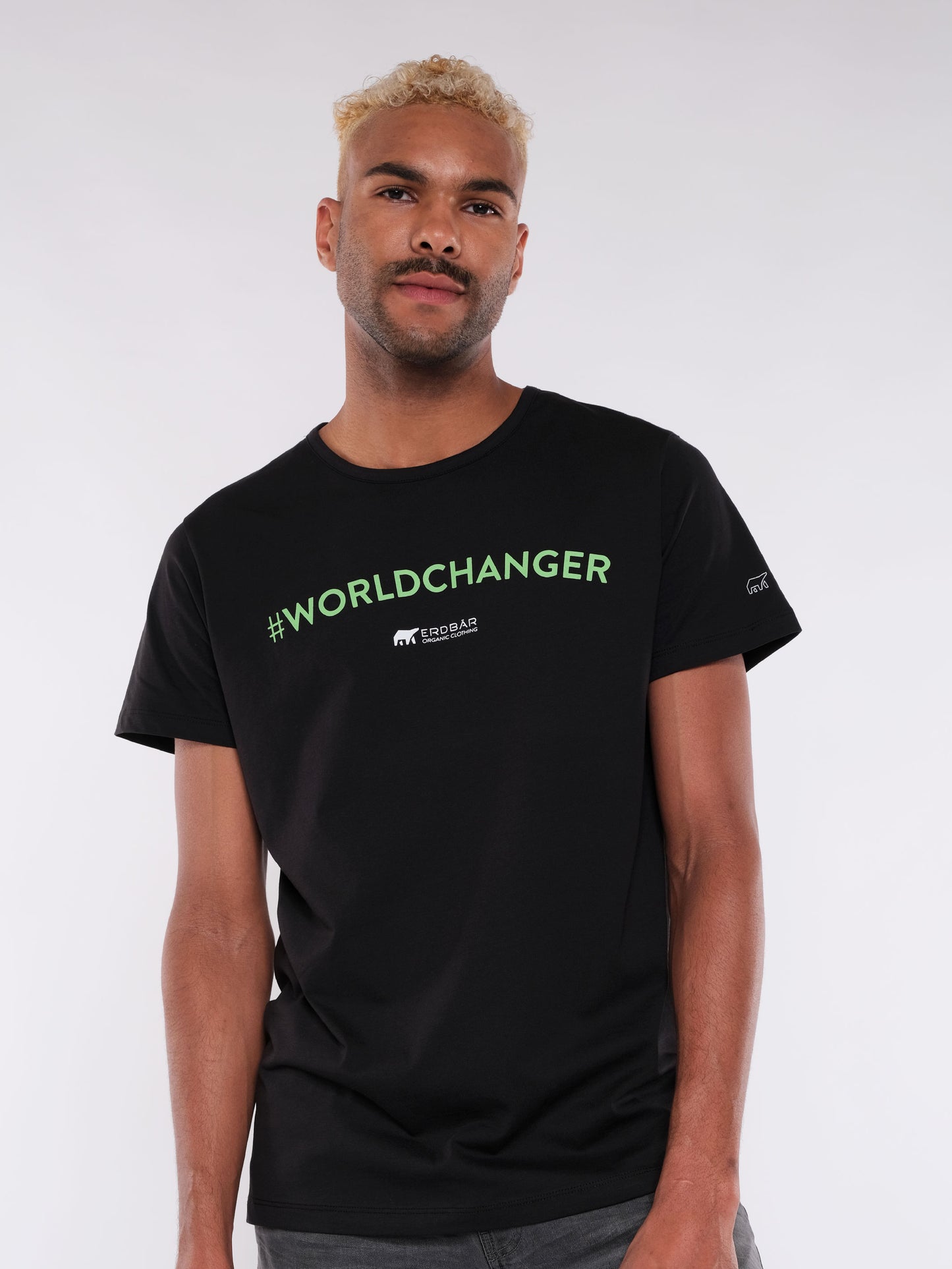 Herren T-Shirt ERDBÄR #WORLDCHANGER (schwarz)