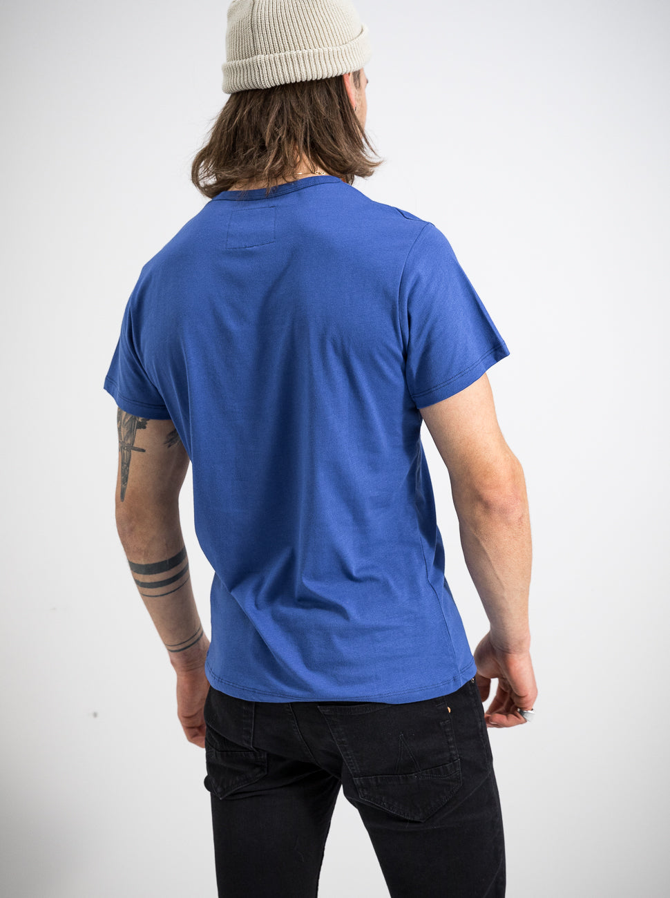 Herren T-Shirt LEBEN UNTER WASSER (blau)