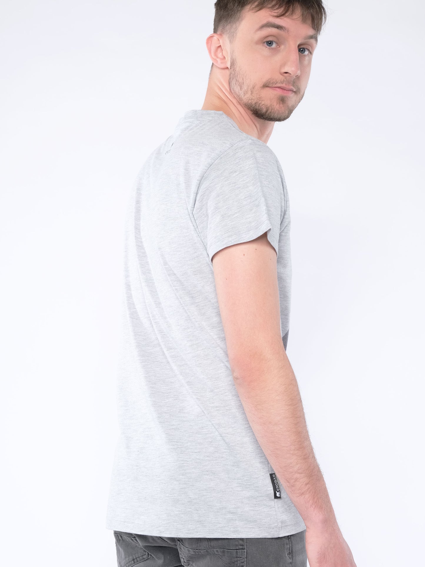 Herren T-Shirt 07 MIT DIESEM STYLE UNTERSTÜTZT DU! (grau)