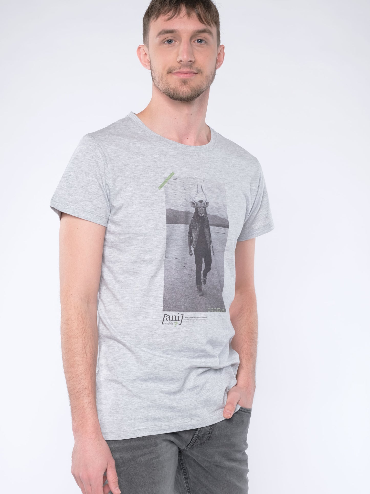 Herren T-Shirt 07 MIT DIESEM STYLE UNTERSTÜTZT DU! (grau)