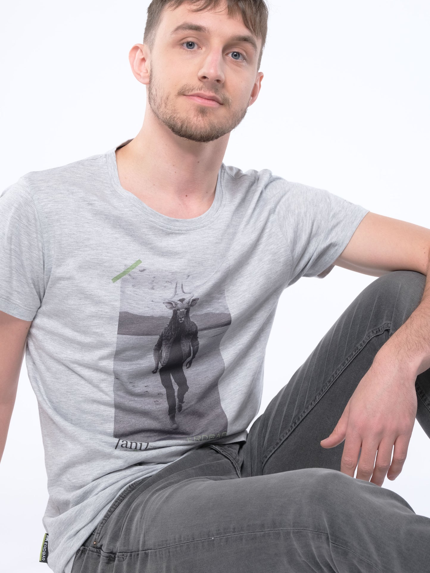 Herren T-Shirt 07 MIT DIESEM STYLE UNTERSTÜTZT DU! (grau)