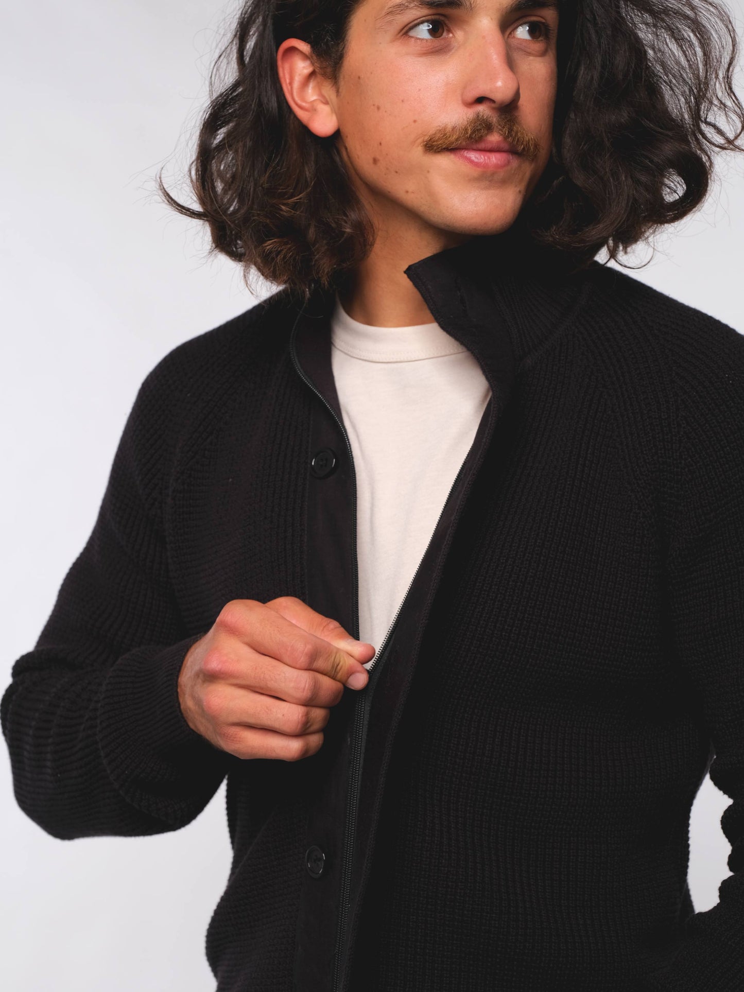 Herren Strickjacke ERDBÄR (schwarz)